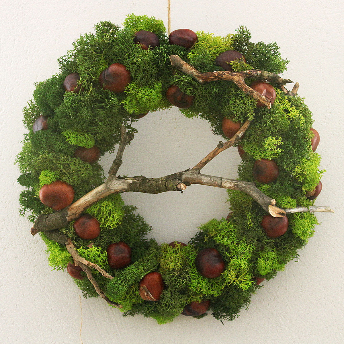 Leśny wianek z kasztanami