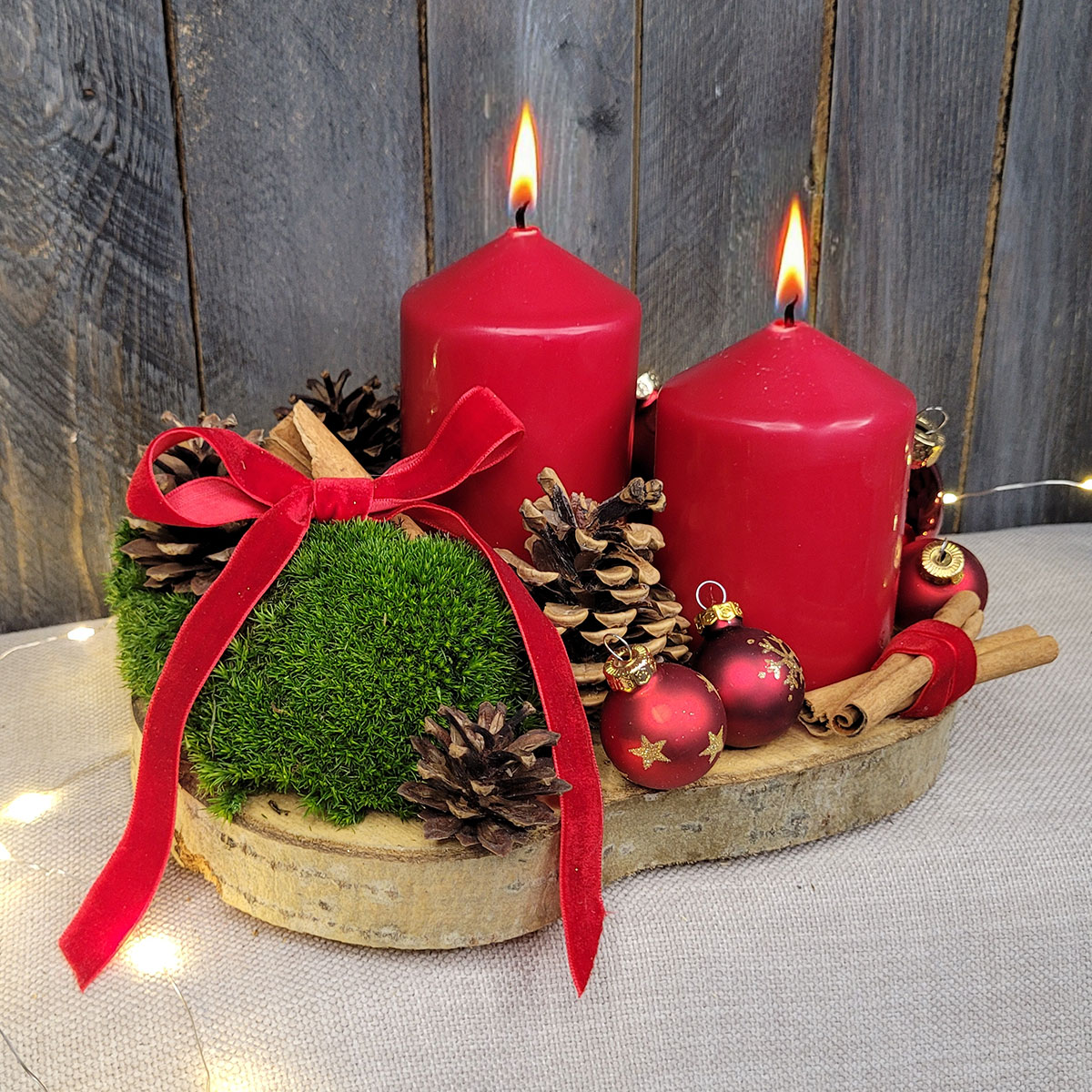 Świąteczny świecznik/stroik