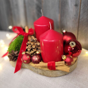 Świąteczny świecznik/stroik