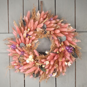 Pastelowy wianek z dmuszka