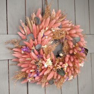 Pastelowy wianek z dmuszka