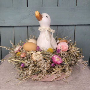 Stroik wielkanocny z kaczką