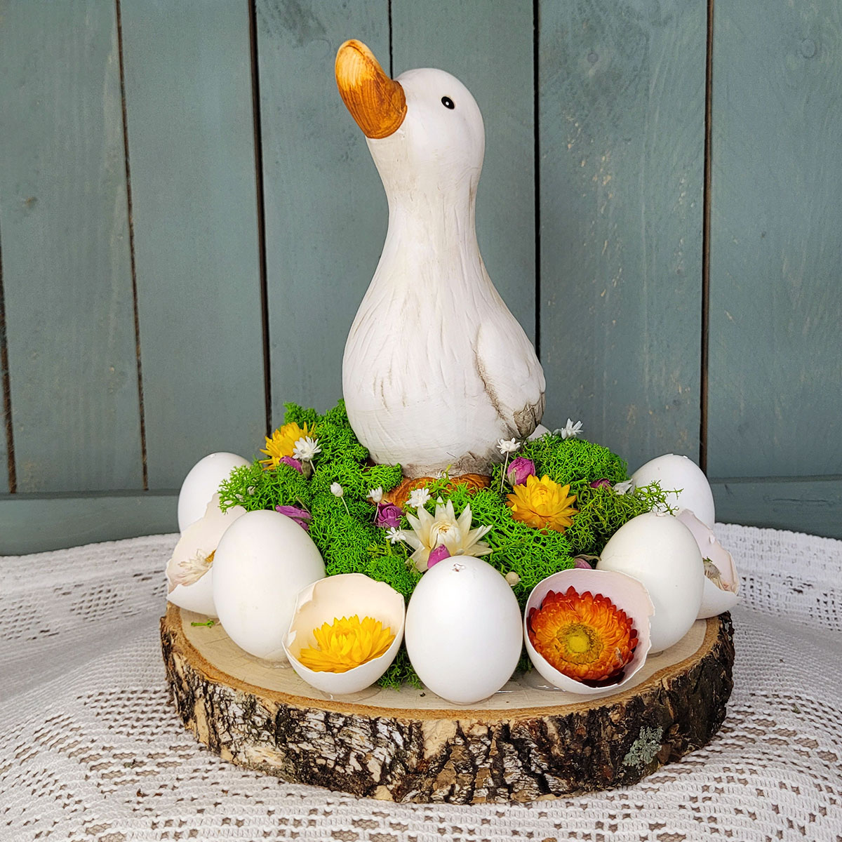 Wielkanocny stroik z chrobotkiem