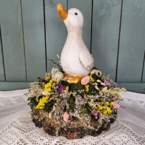 Wielkanocny stroik z kaczką