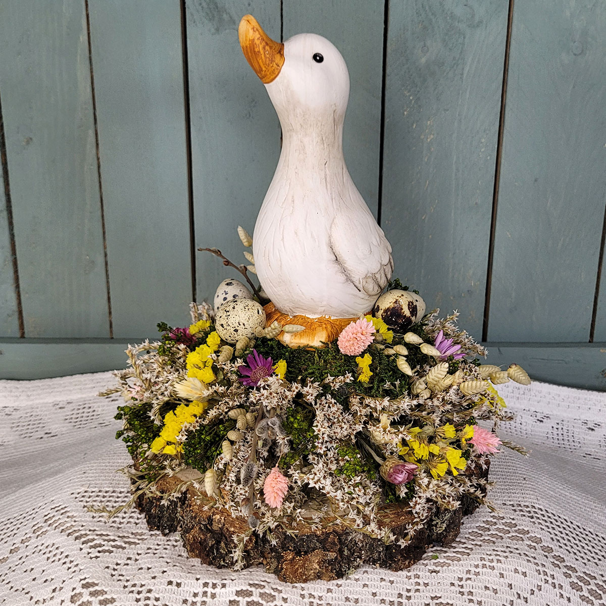 Wielkanocny stroik z kaczką