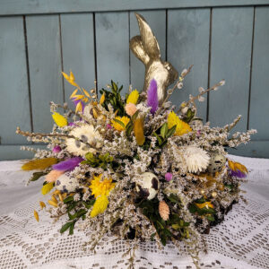 Wielkanocny stroik z zającami