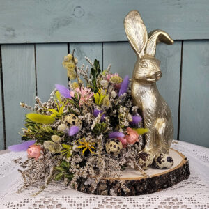 Wielkanocny stroik z zającem