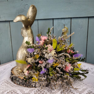 Wielkanocny stroik z zającem