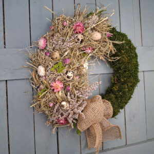 Wielkanocny wianek z mchem