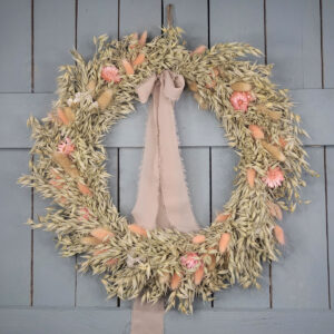 Pastelowy wianek z owsa