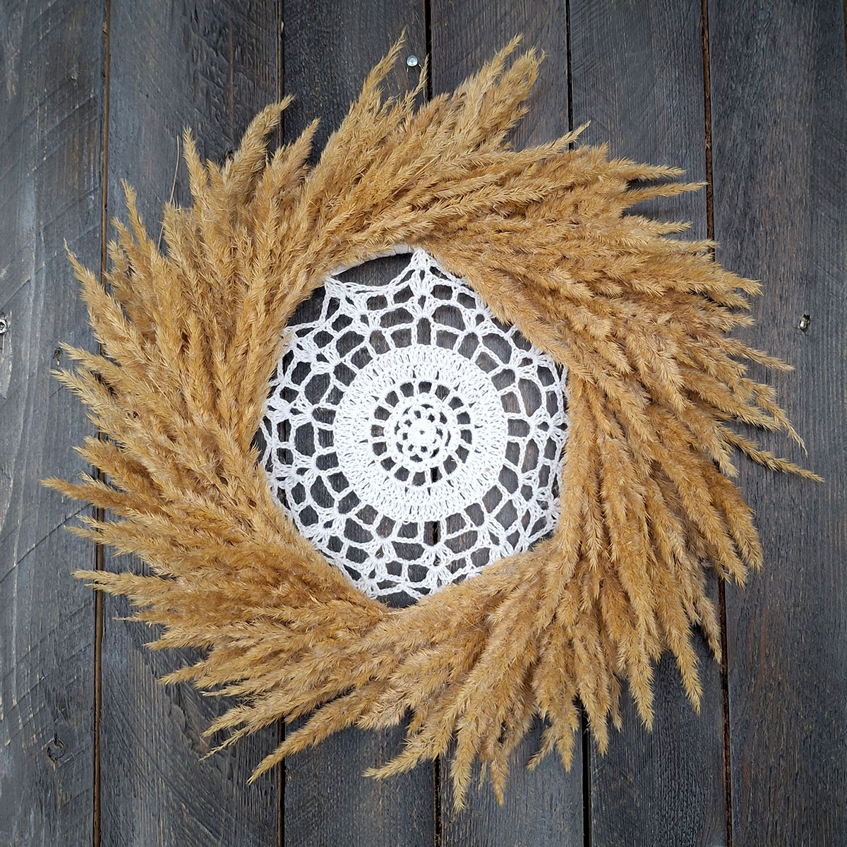 Koronkowy wianek w stylu boho